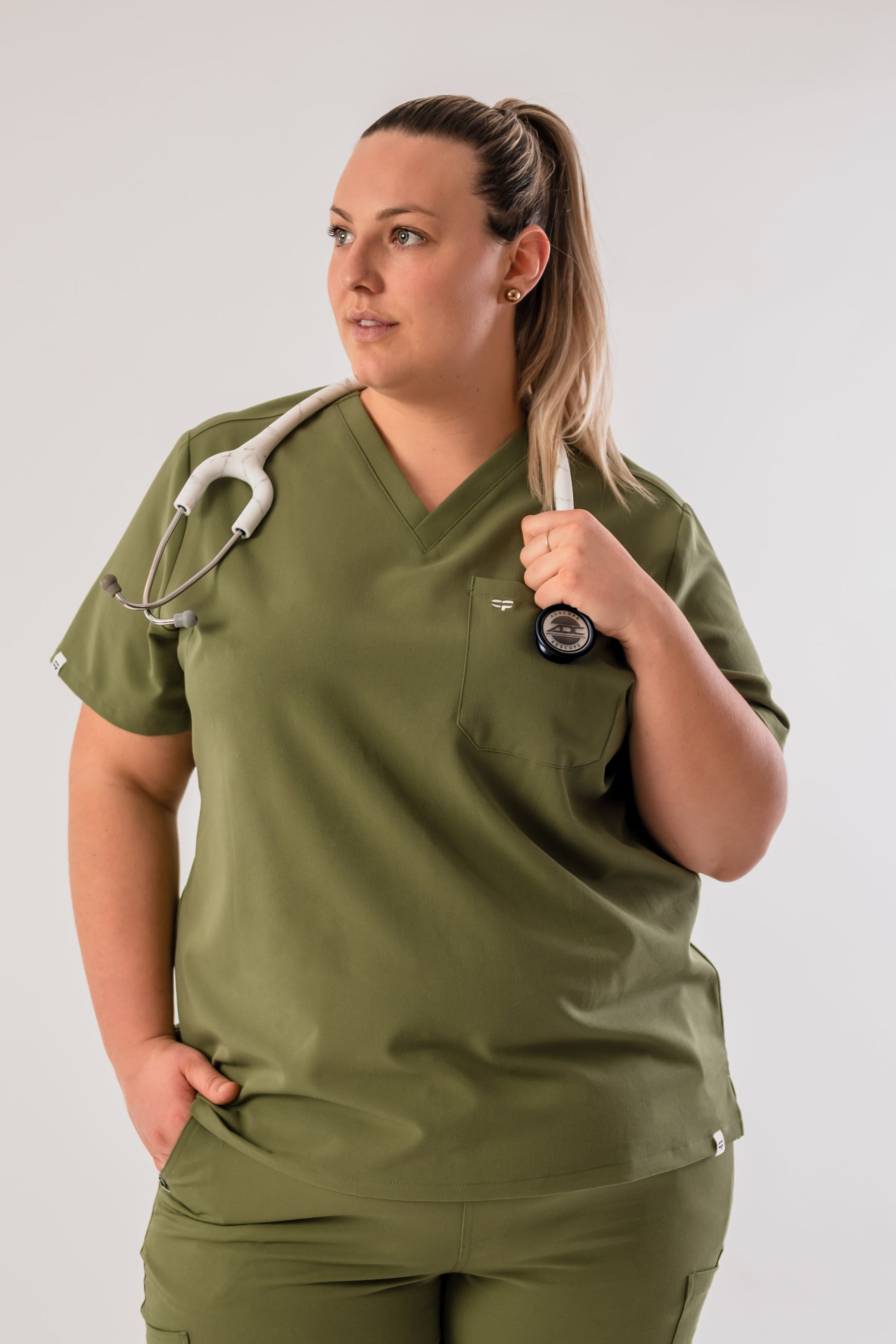 Eva - Uniform Top with One Pocket