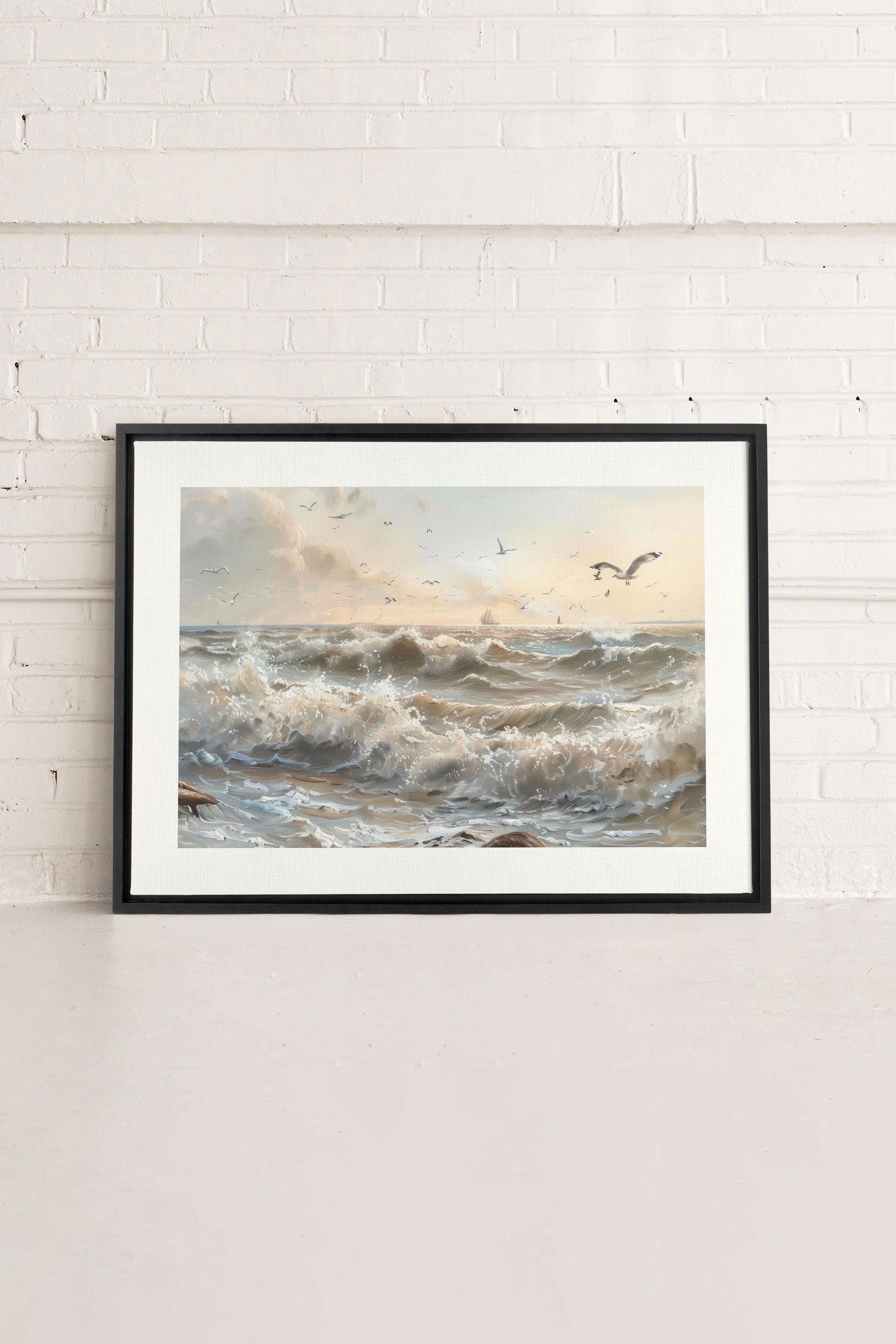 JOURNEY OF WAVES, Stretched Canvas Artwork
