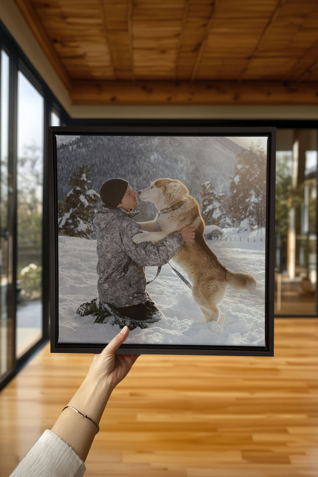 Custom Square Stretched Canvas (with Frame)