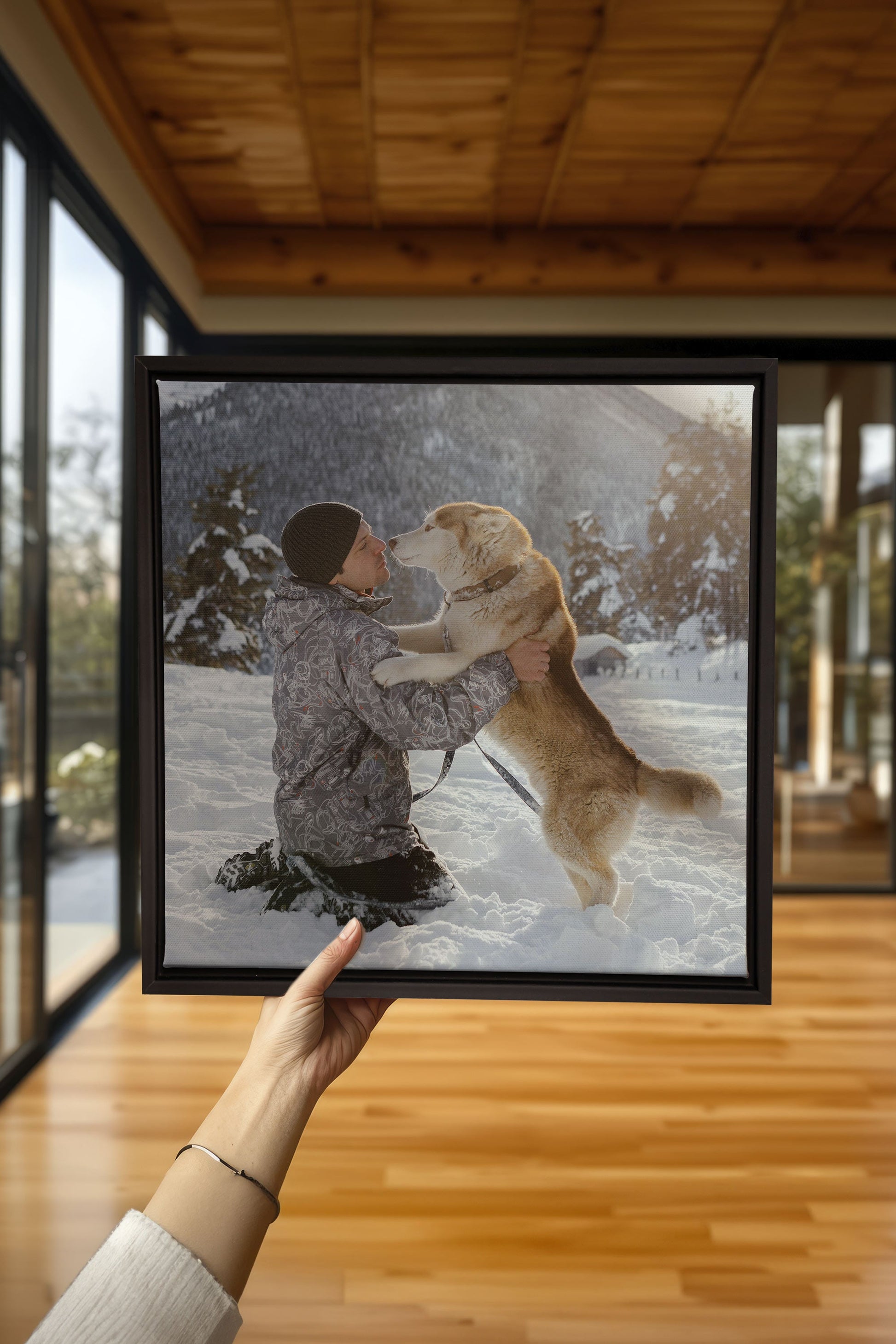 Custom Square Stretched Canvas (with Frame)