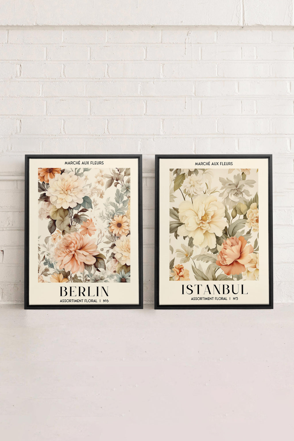 DUO FLORAL ASSORTMENT (2 Stretched Canvas Artworks)