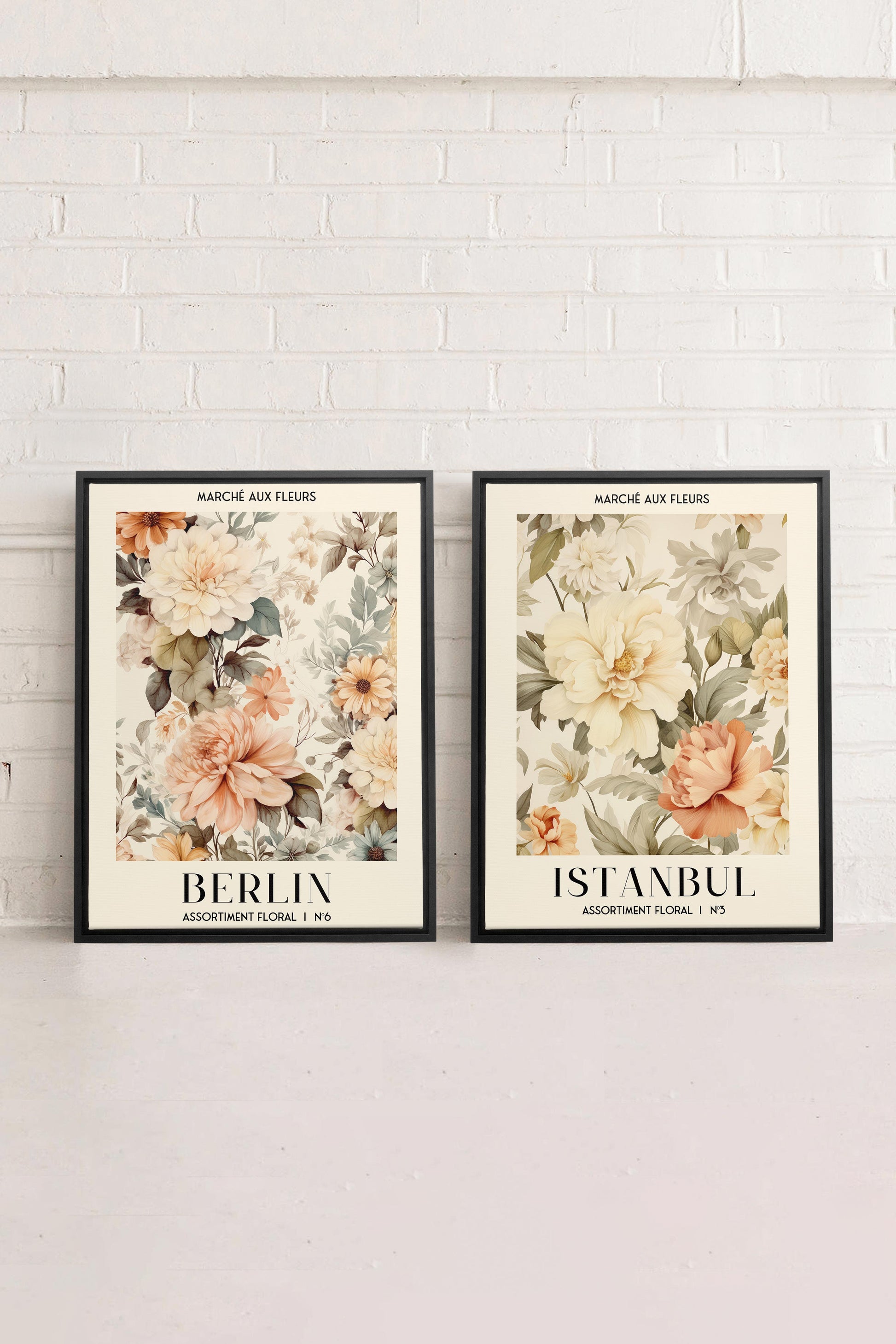 DUO FLORAL ASSORTMENT (2 Stretched Canvas Artworks)
