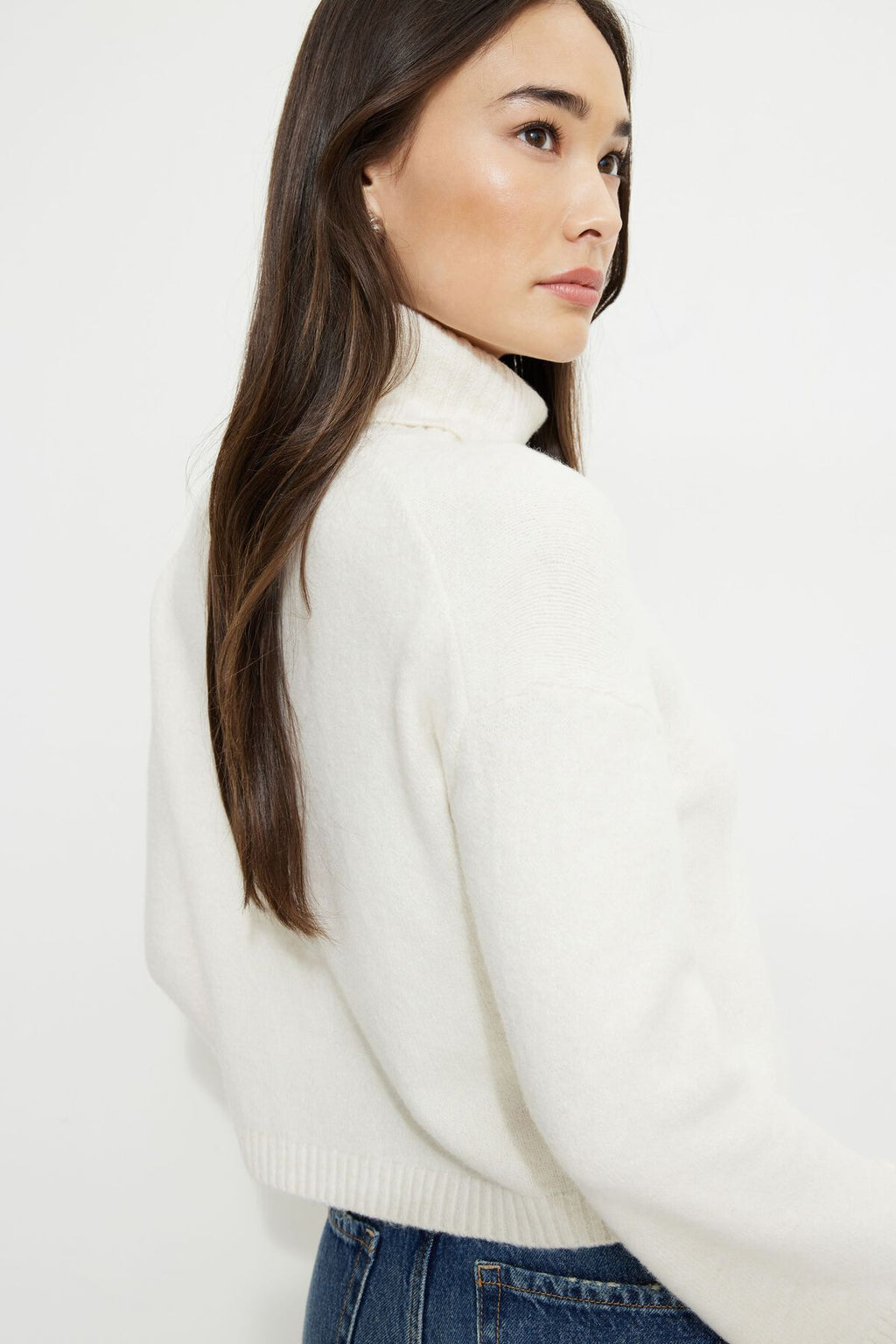 Pull court à col roulé Heavenlyarn™