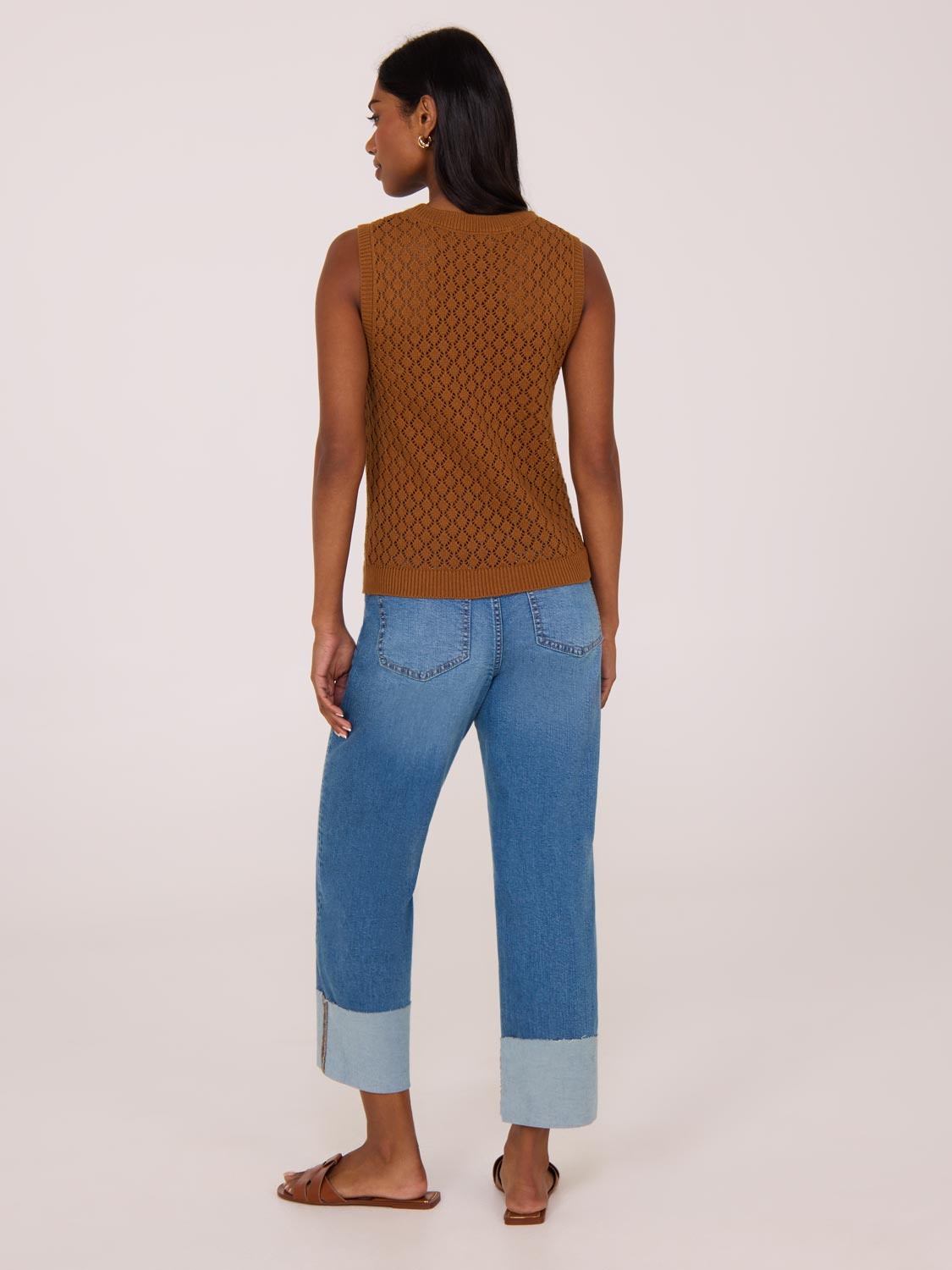 Gilet pull à losanges