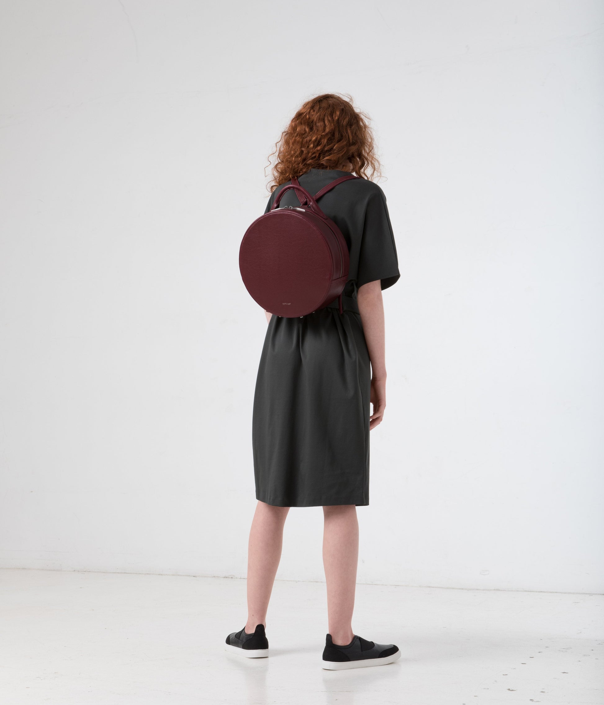 KIARA Vegan Round Backpack - Vintage