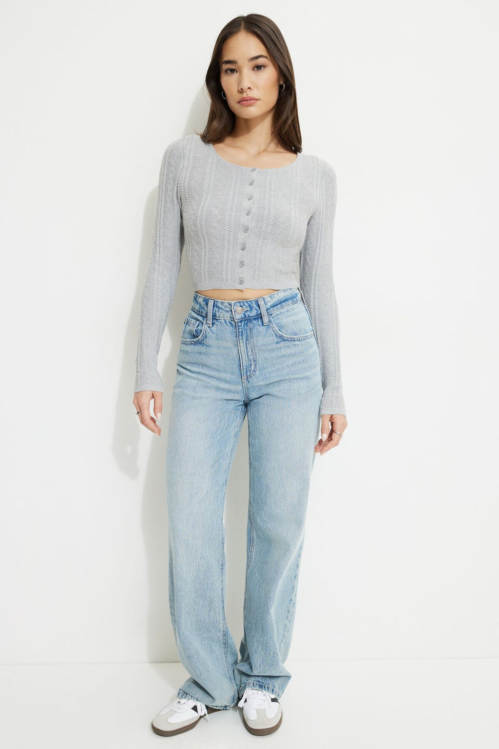 Cardigan en maille torsadée