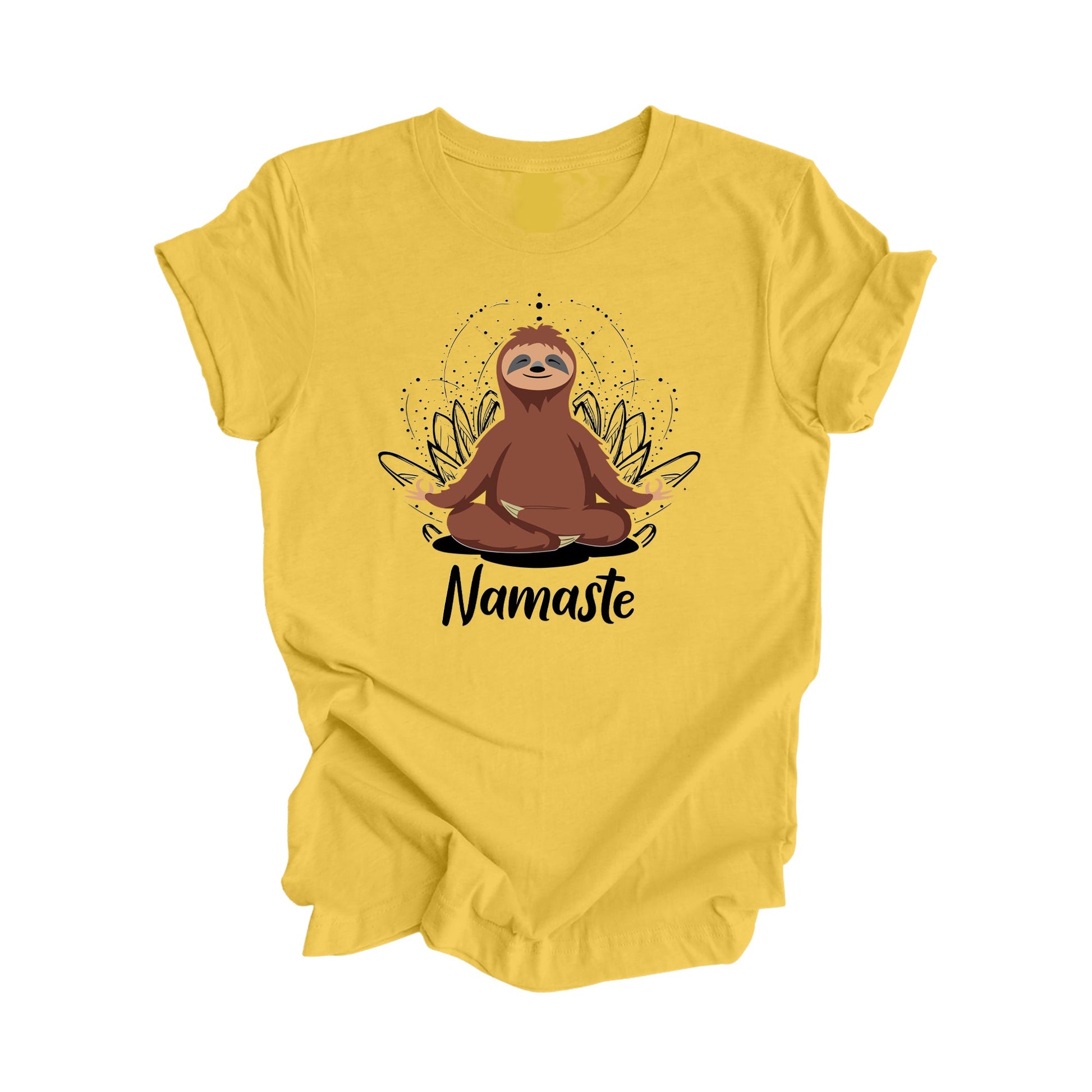 Namaste Sloth - Yoga Gift, Meditation Shirt, Yoga T-shirt, Yoga Lover Gift, Yoga Teacher Shirt, Wellness Shirt, Self Care Shirt - Inspired X