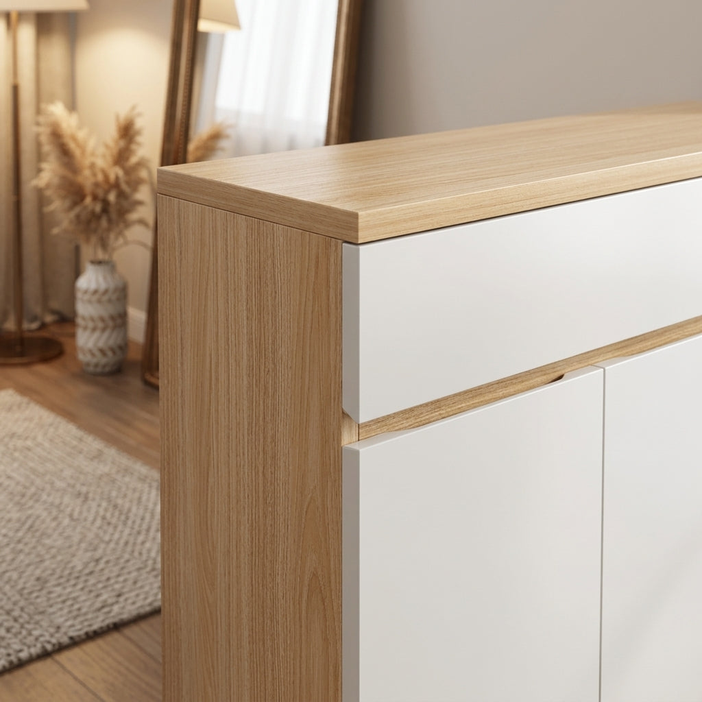 SC52 White Shoe Cabinet