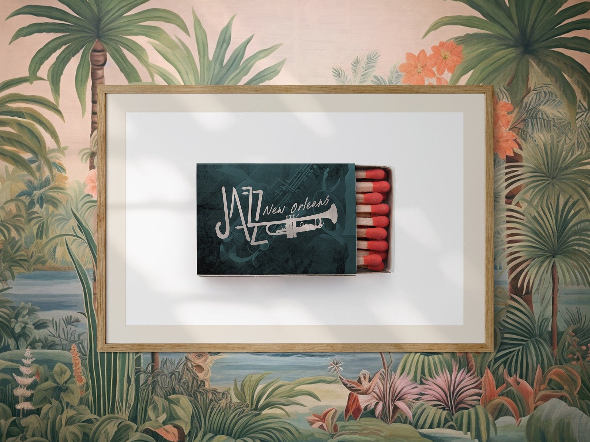 New Orleans Jazz Matchbox Print – Retro Music Wall Art Poster