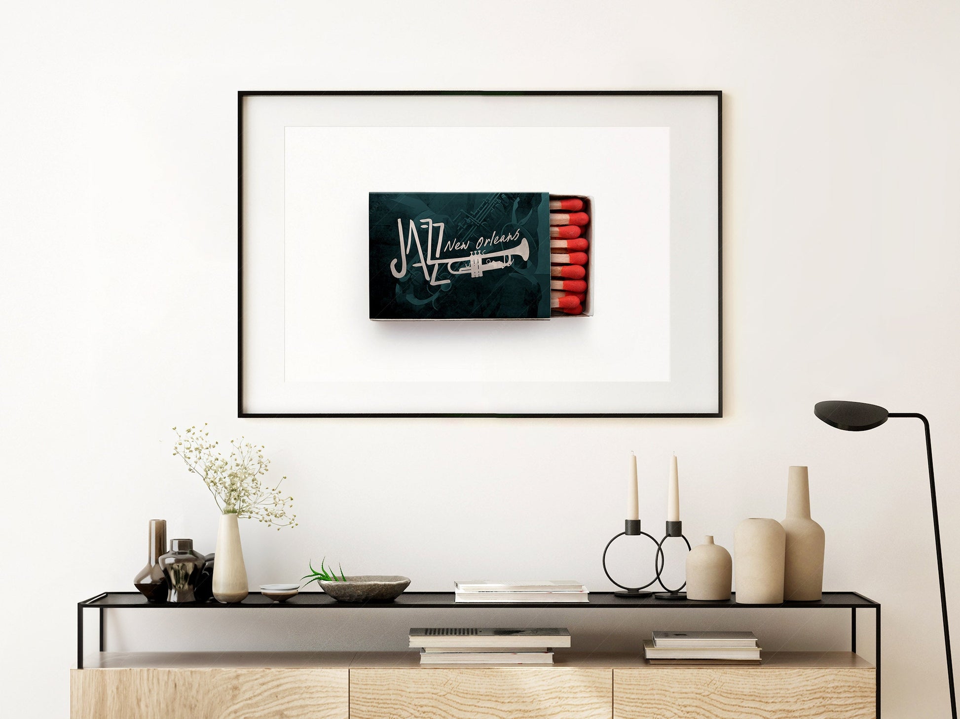 New Orleans Jazz Matchbox Print – Retro Music Wall Art Poster