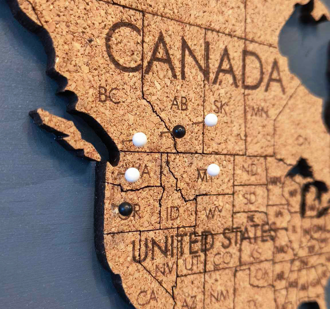 Ensembles de punaises de carte | Minimalistes | 25 unités