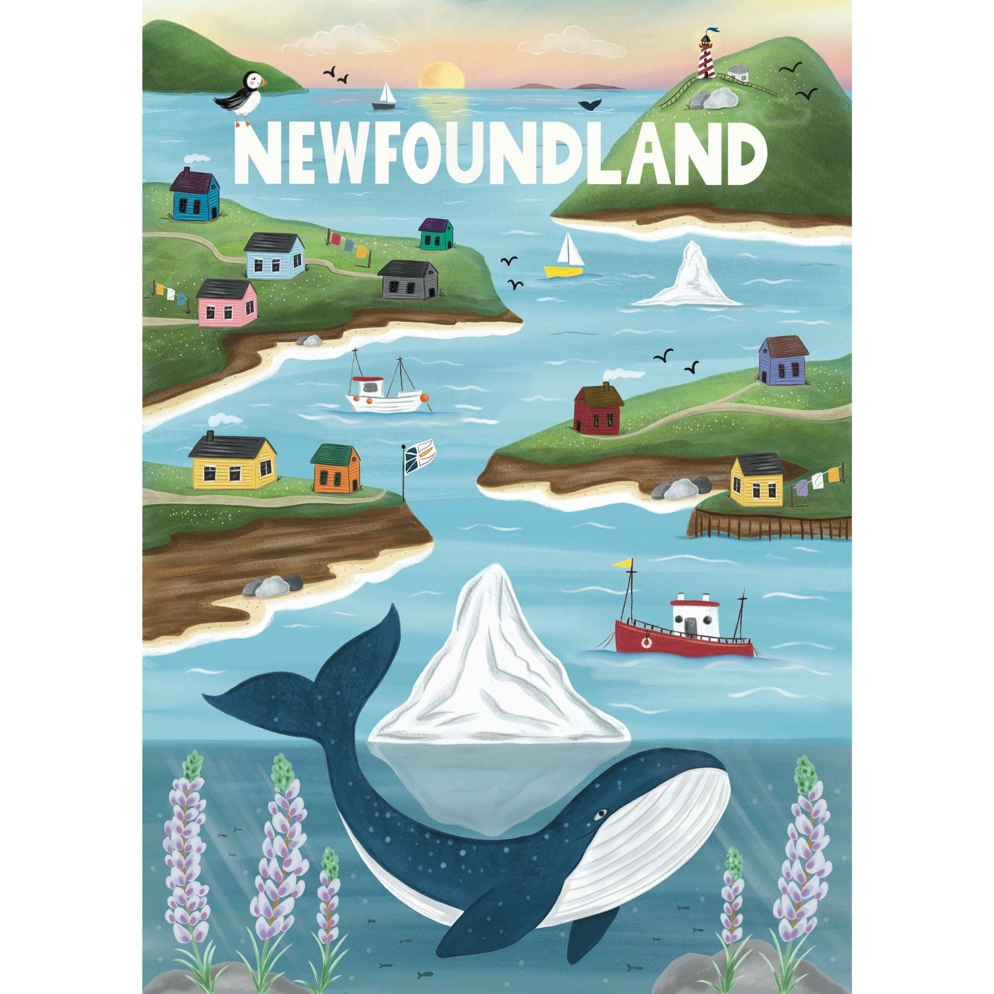 Newfoundland Sites | 500-Piece Puzzle for Adults | Designed in Canada by Denise Foley