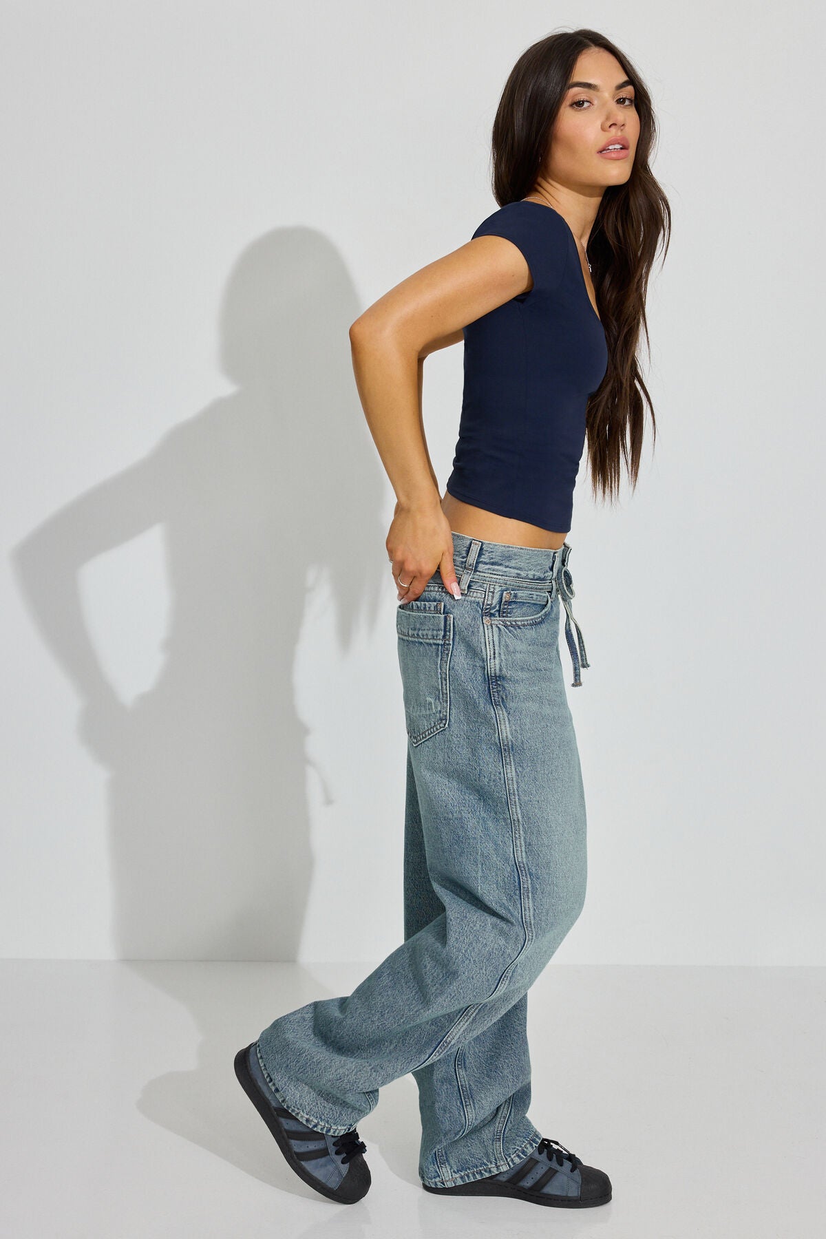 Low Rise Baggy Jeans
