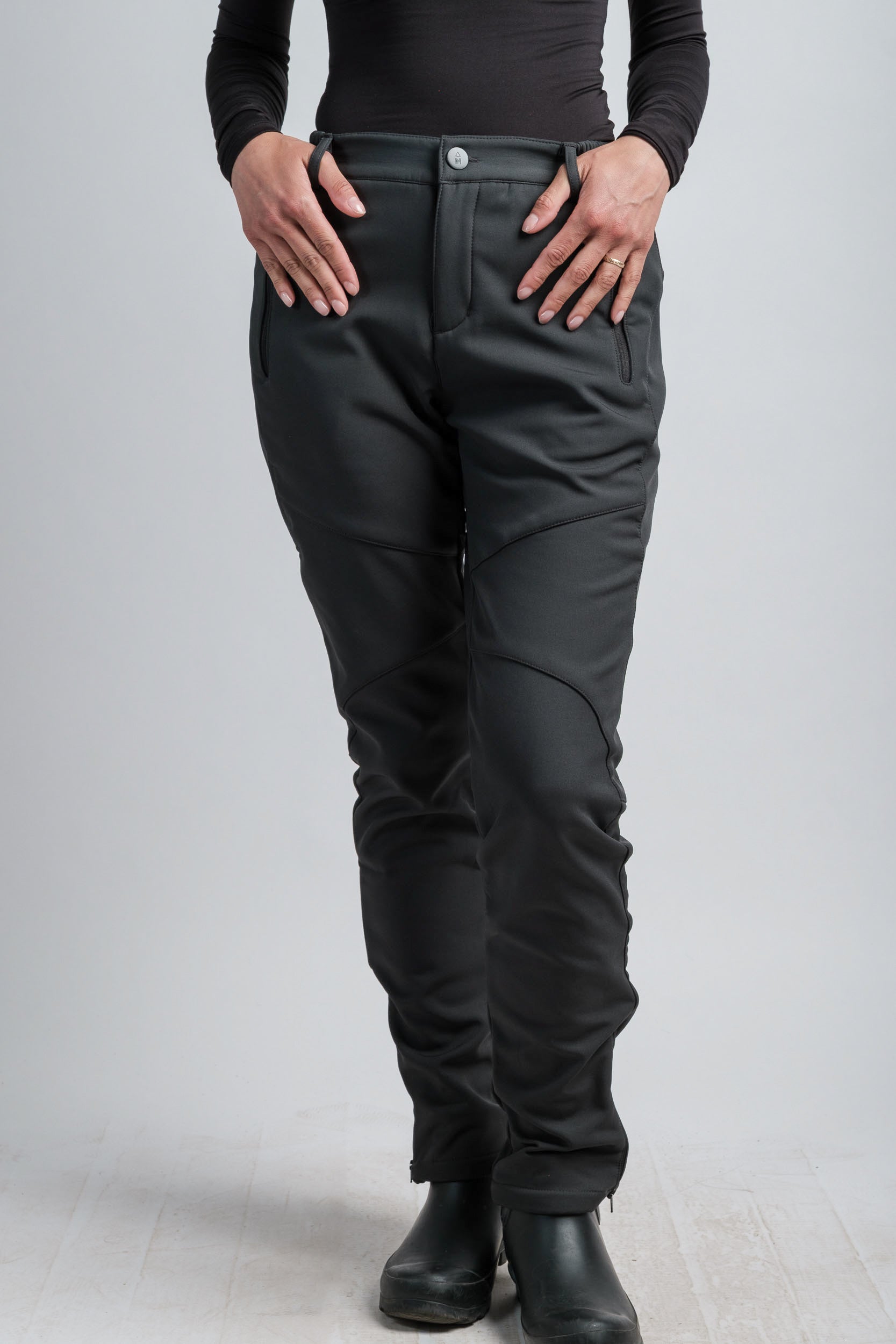 Women's Gray High Waist V2 Adventure Water Resistant Pants