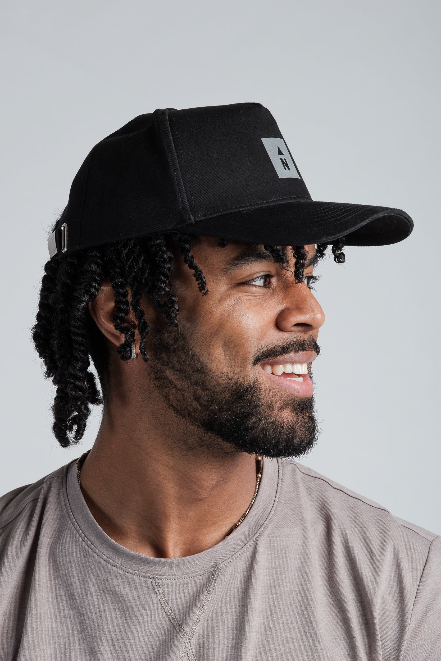 Water-Resistant Cap with Reflective "N"