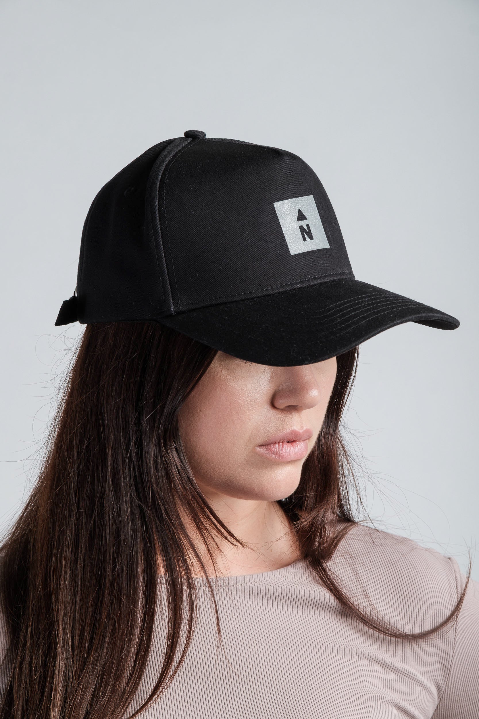 Water-Resistant Cap with Reflective "N"