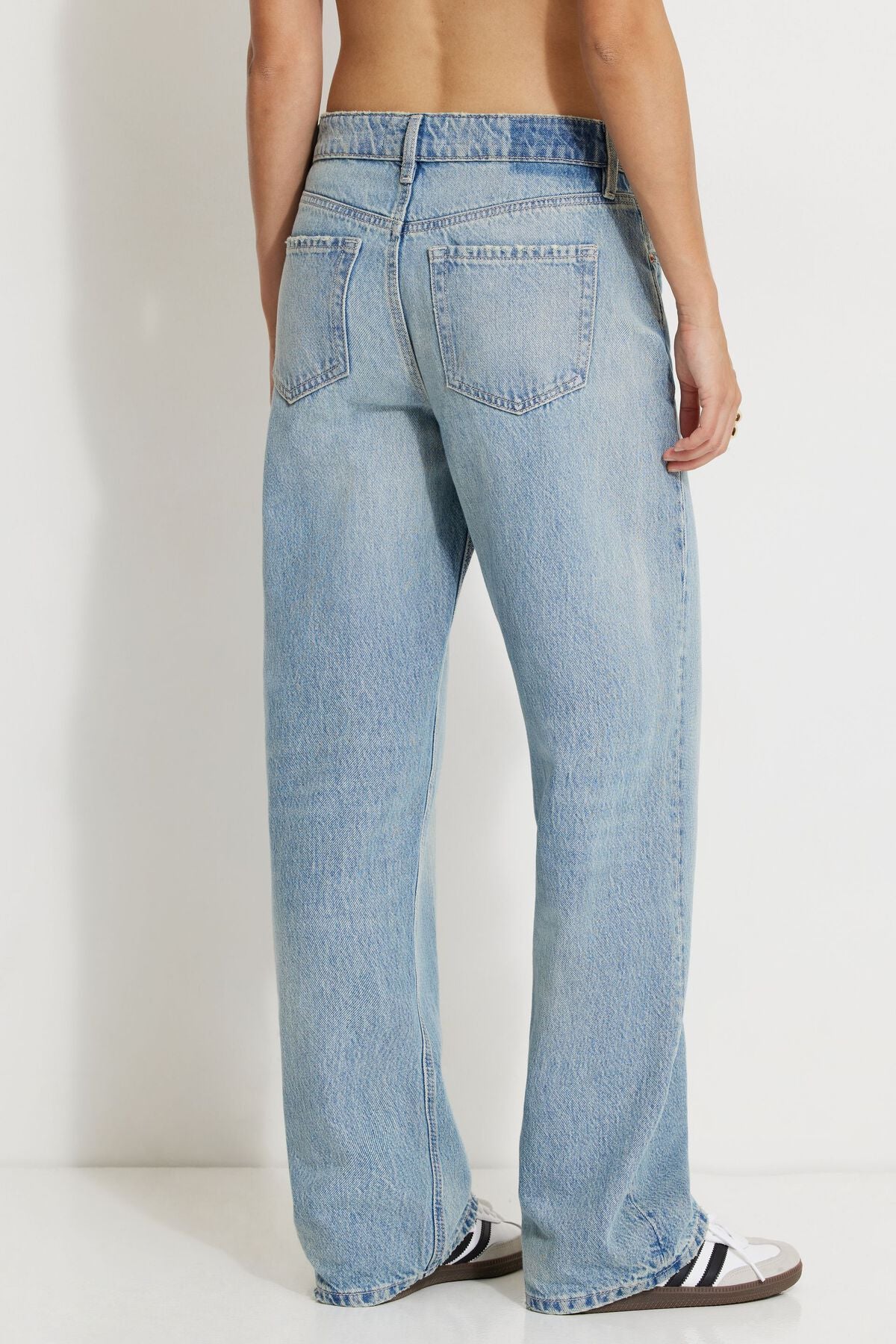 Mika Mid Rise Relaxed Straight Leg Jeans