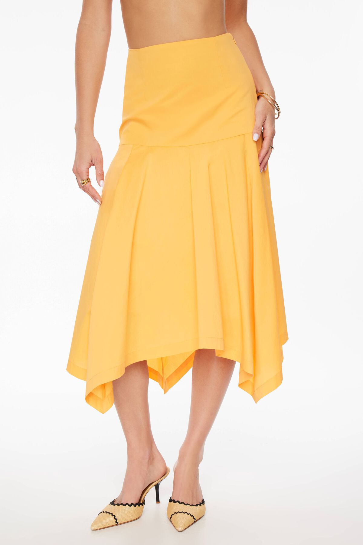 Handkerchief Midi Skirt
