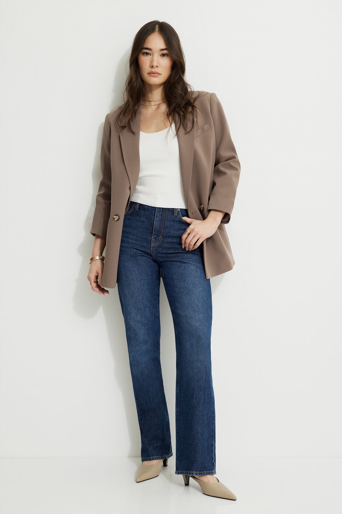 Pull côtelé à encolure dégagée Alyssa