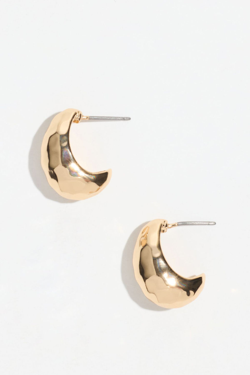 Mini boucles d'oreilles pendantes martelées