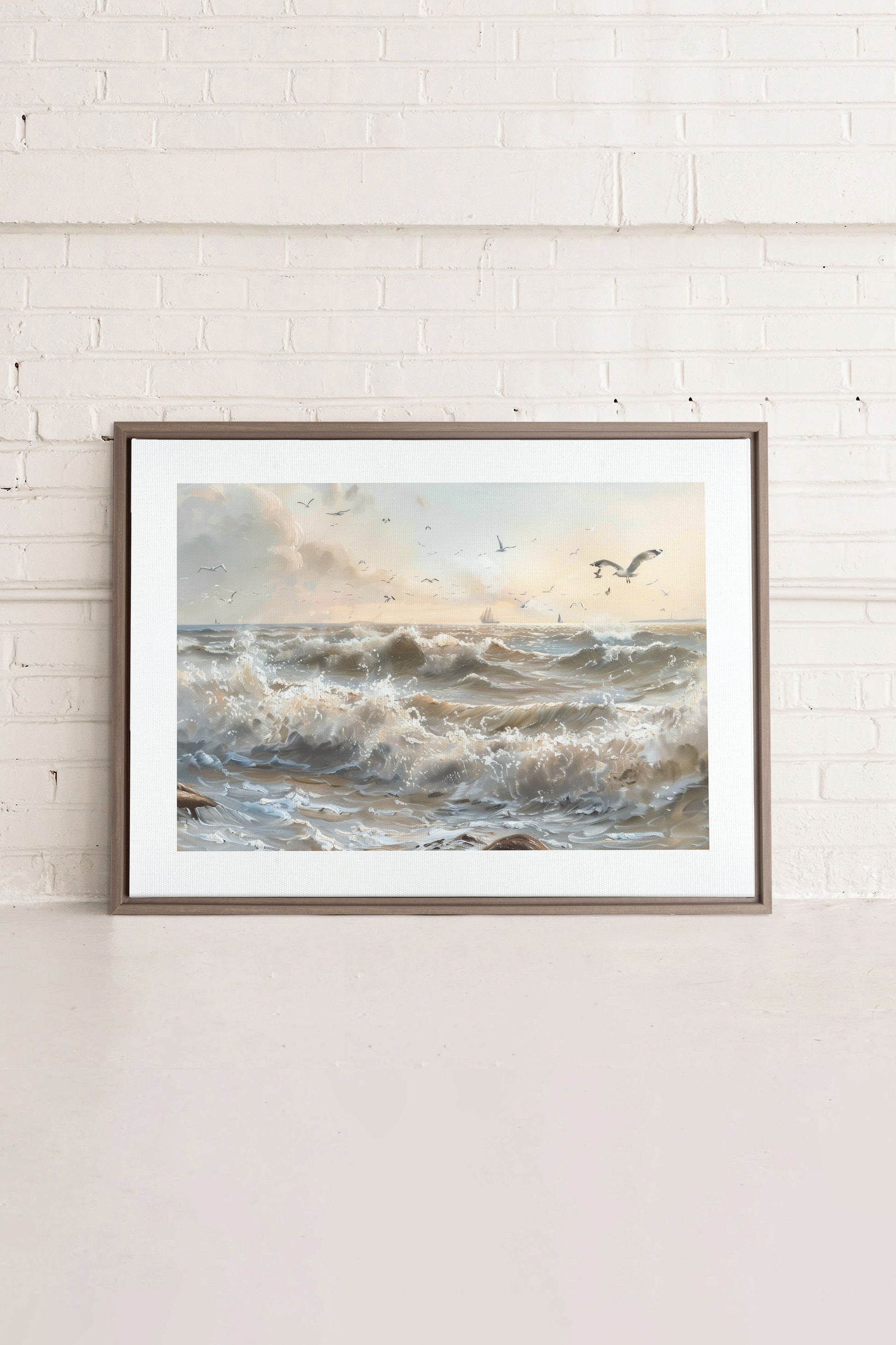 JOURNEY OF WAVES, Stretched Canvas Artwork