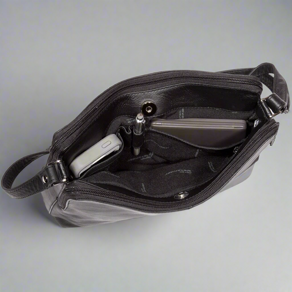 Sac bandoulière en cuir Derek Alexander