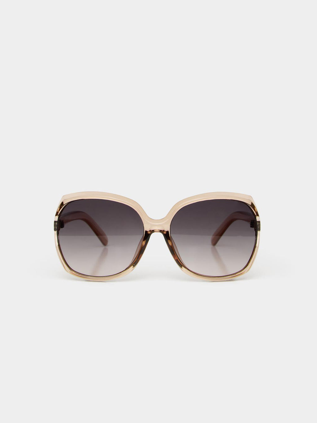 Lunettes de soleil à monture transparente surdimensionnées