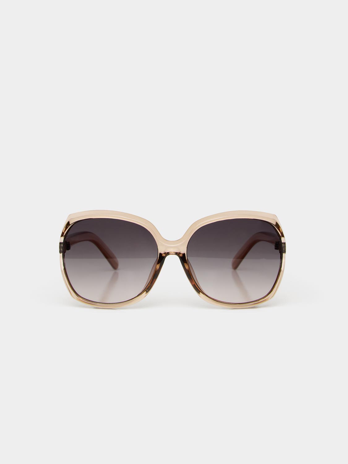 Lunettes de soleil à monture transparente surdimensionnées