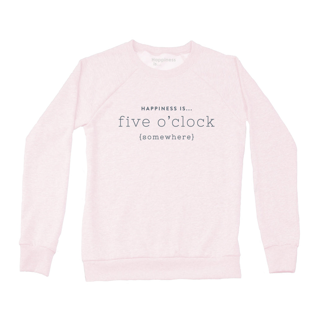 Women's Five O'Clock Crew Sweatshirt, Ballet Pink