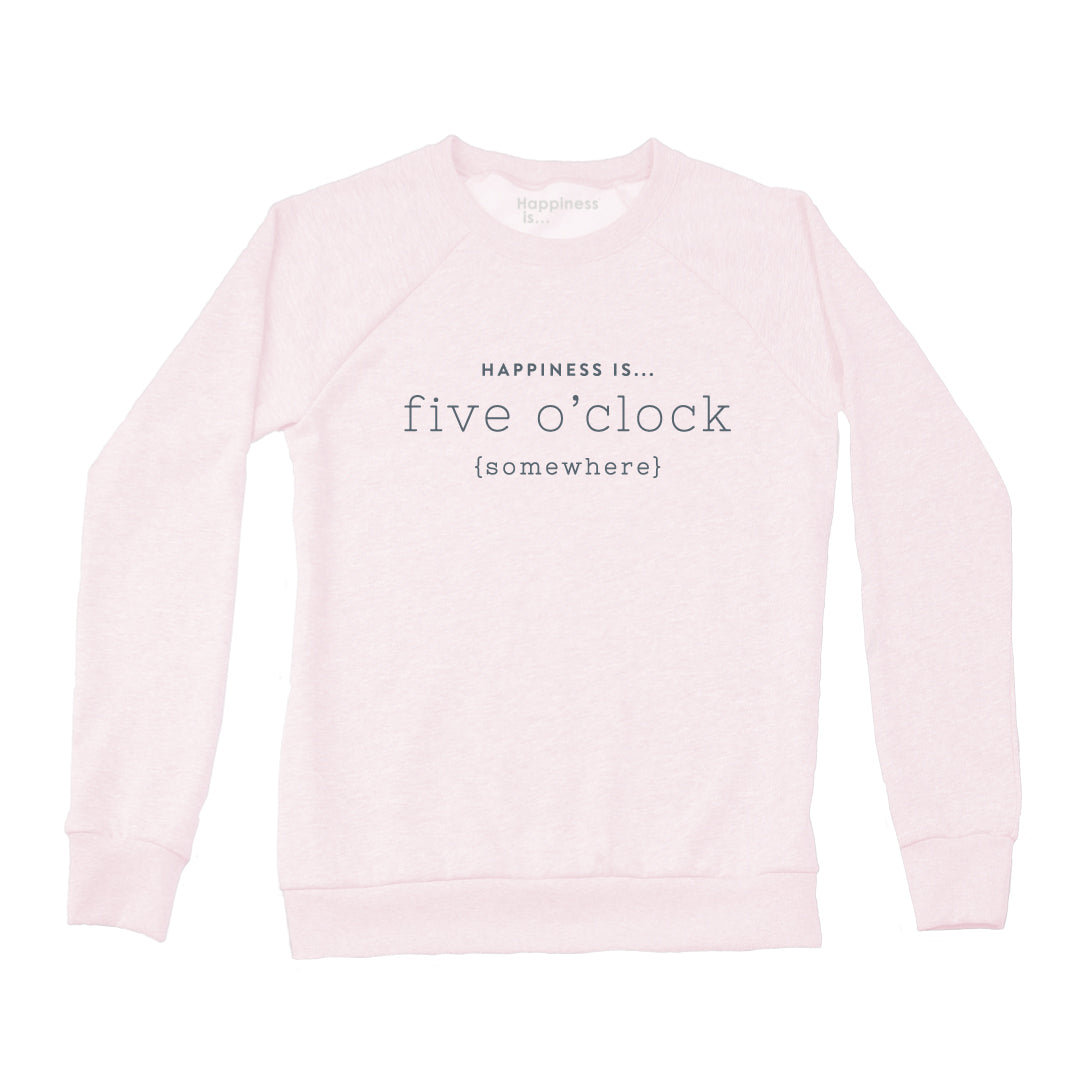 Women's Five O'Clock Crew Sweatshirt, Ballet Pink