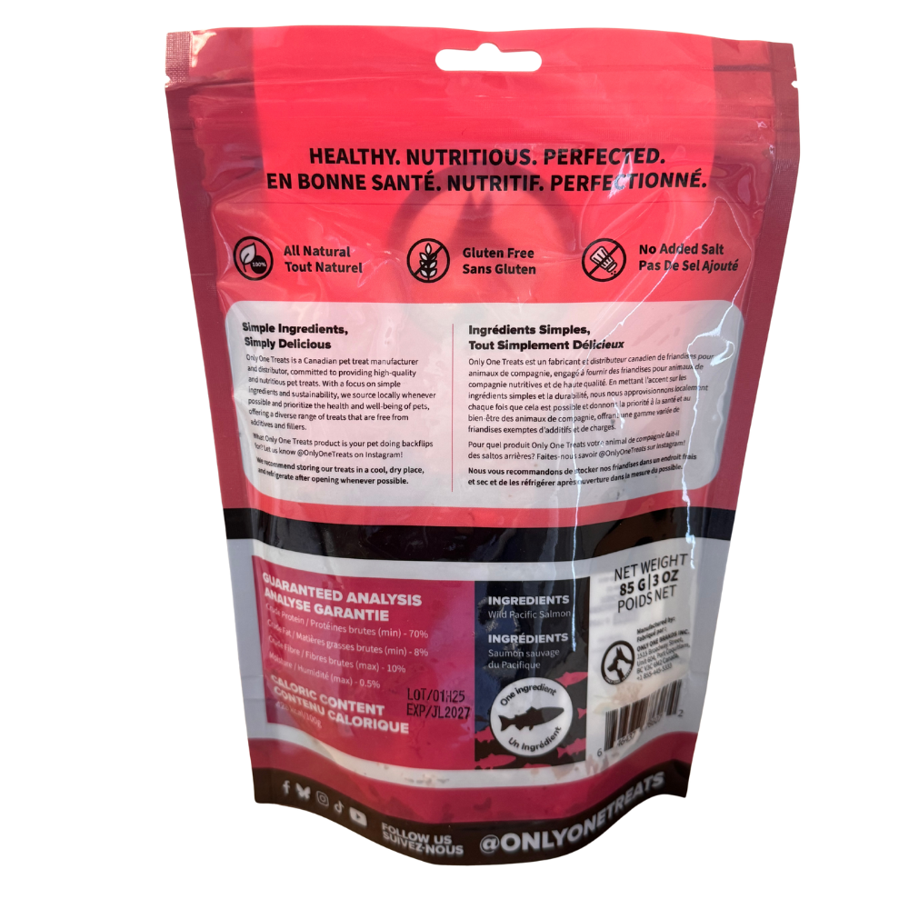 Lanières de peau de saumon 85 g