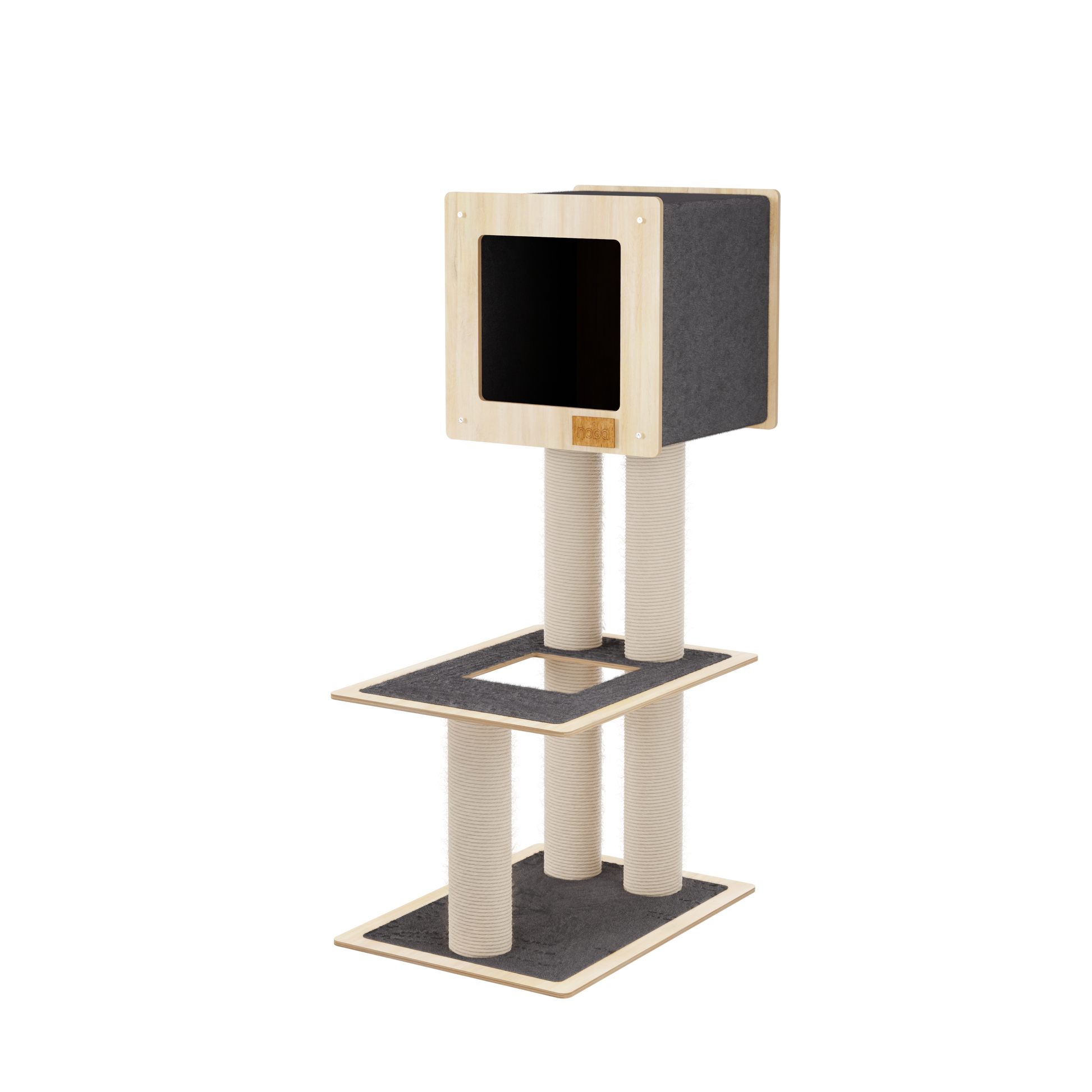 Hut Hideout - 2-Level Deluxe Cat Tree