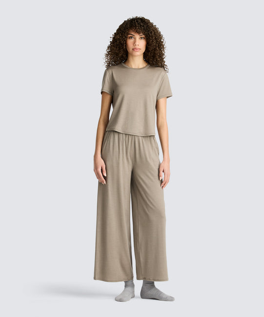Bas de pyjama en laine mérinos ultrafine pour femme