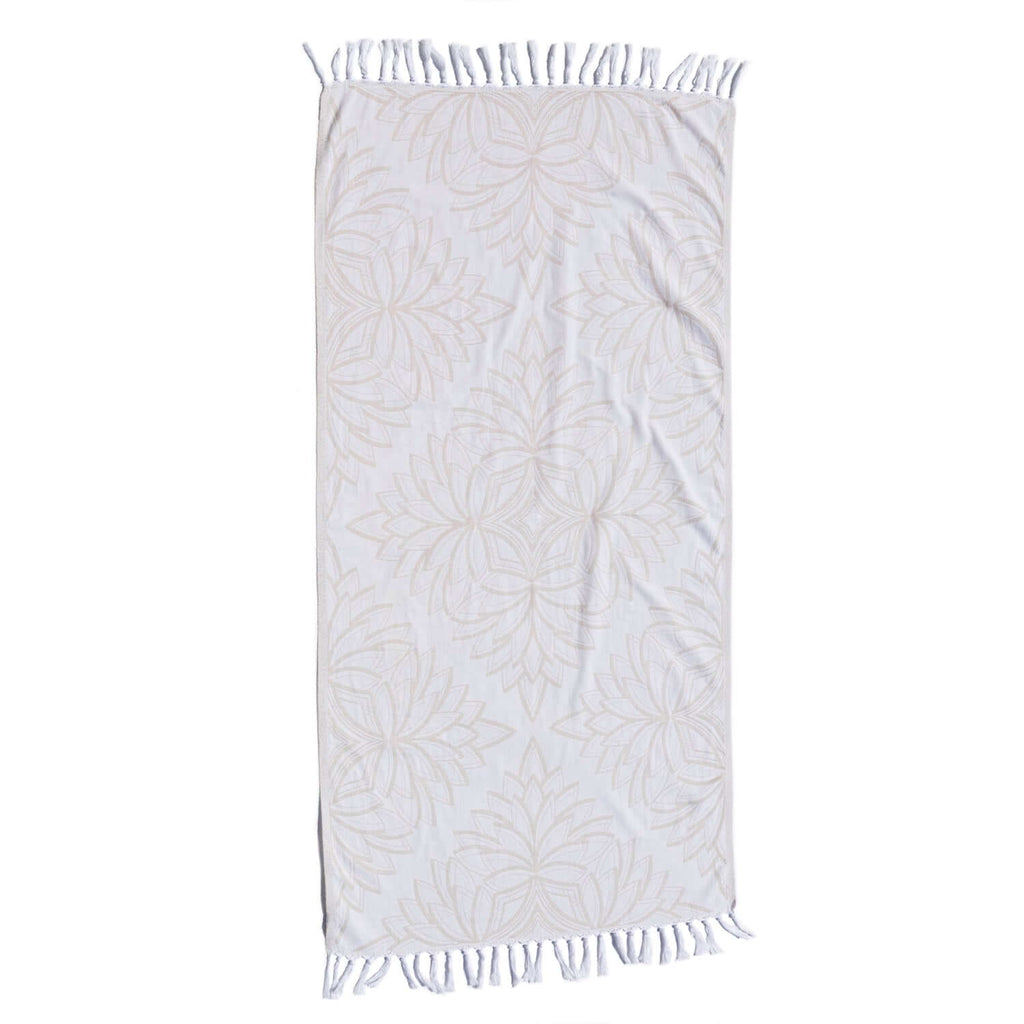 Turkish Towels Canada | Body Towel | Oat + White