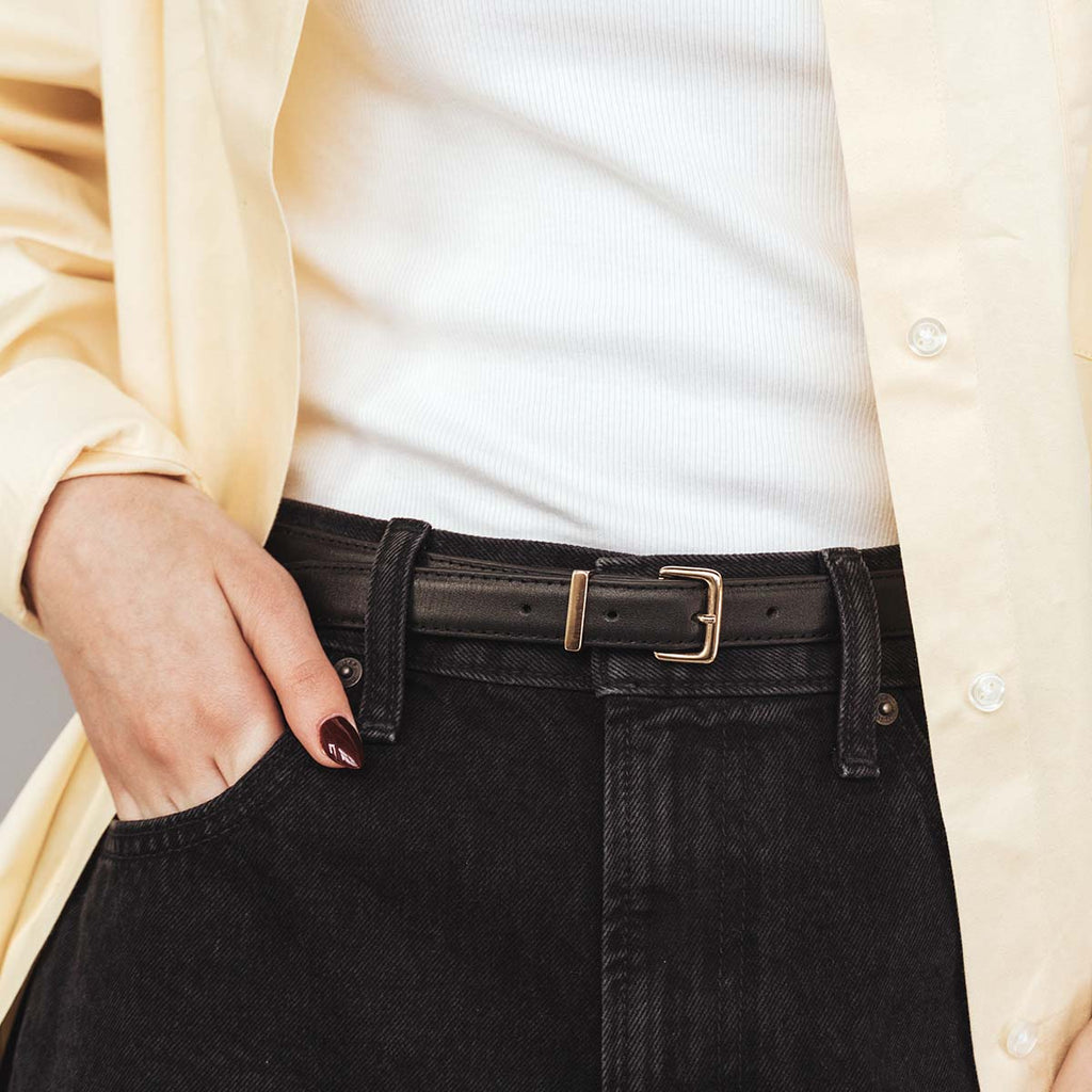 The Trouser Belt Gold Black