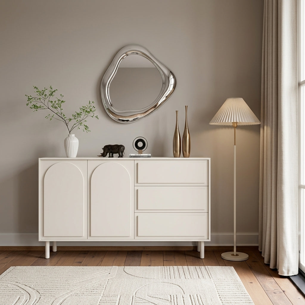 SC53 White Shoe Cabinet