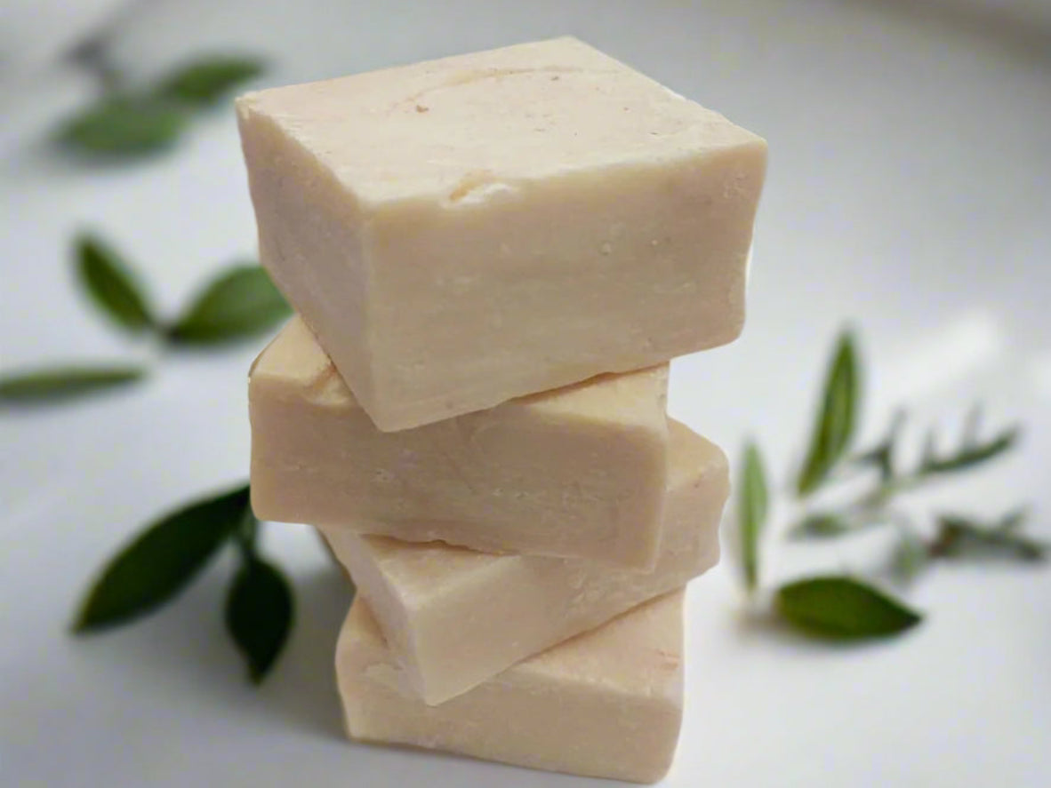 Organic Olive Oil Soap Bar 4-Pack Bars Unscented Handmade No-chemicals Soap Bar