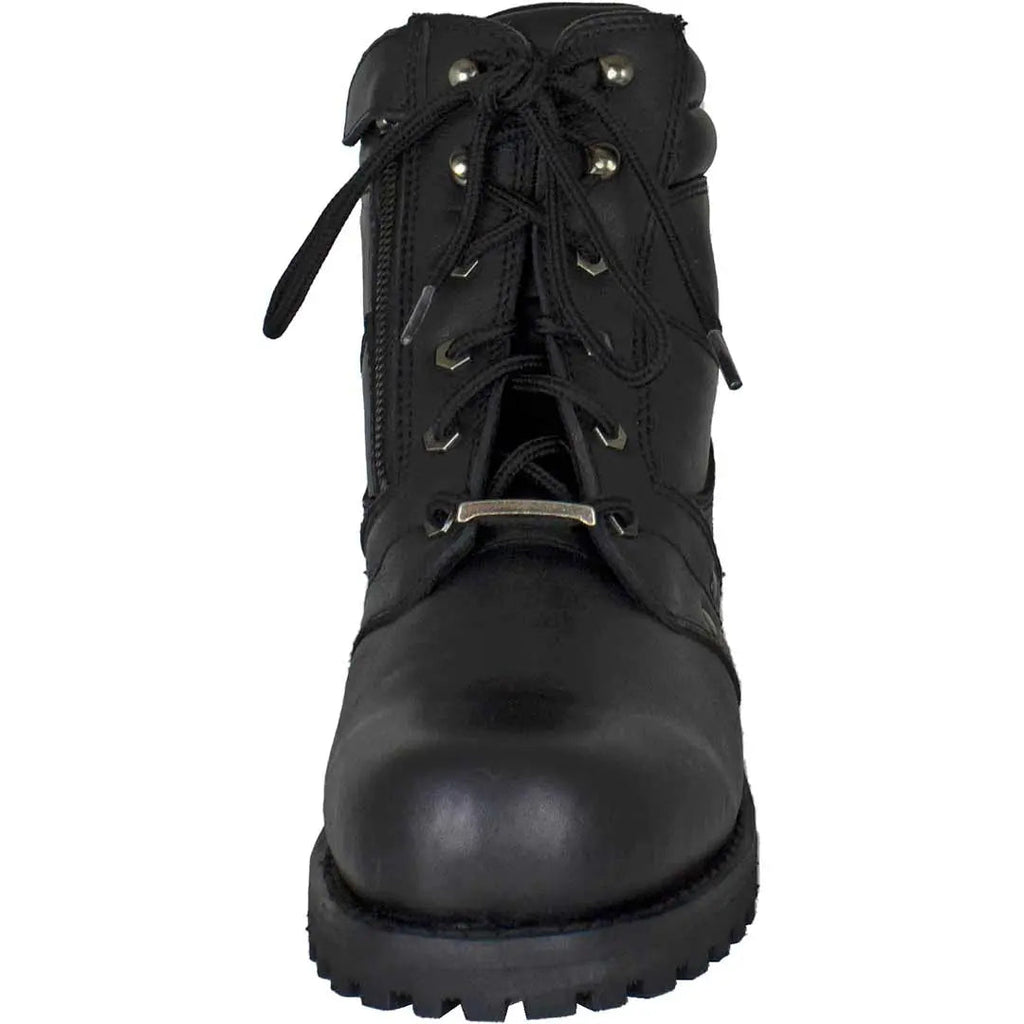 Bottes de moto à lacets Open Road pour hommes, 7 pouces