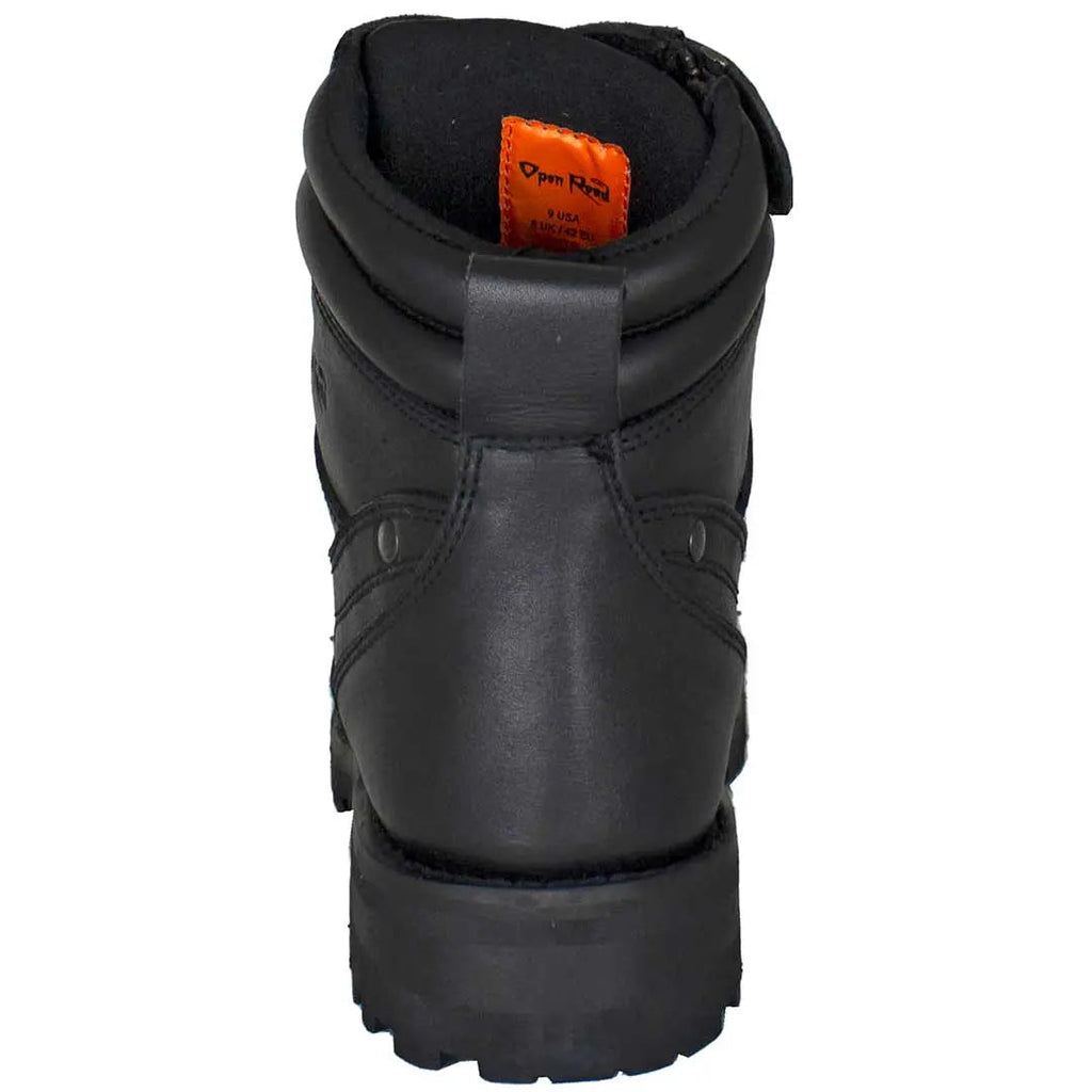 Bottes de moto à lacets Open Road pour hommes, 7 pouces