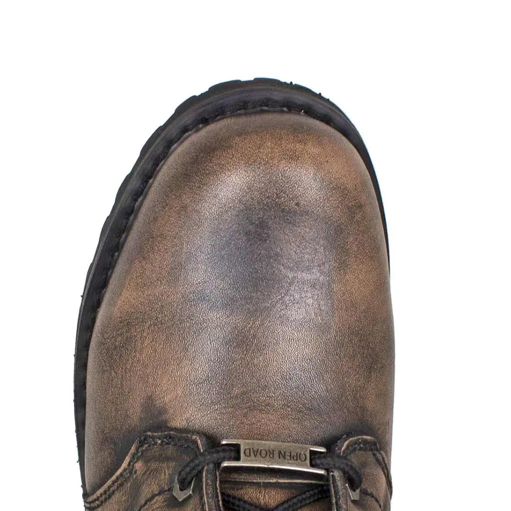 Bottes de moto à lacets Open Road pour hommes, 7 pouces