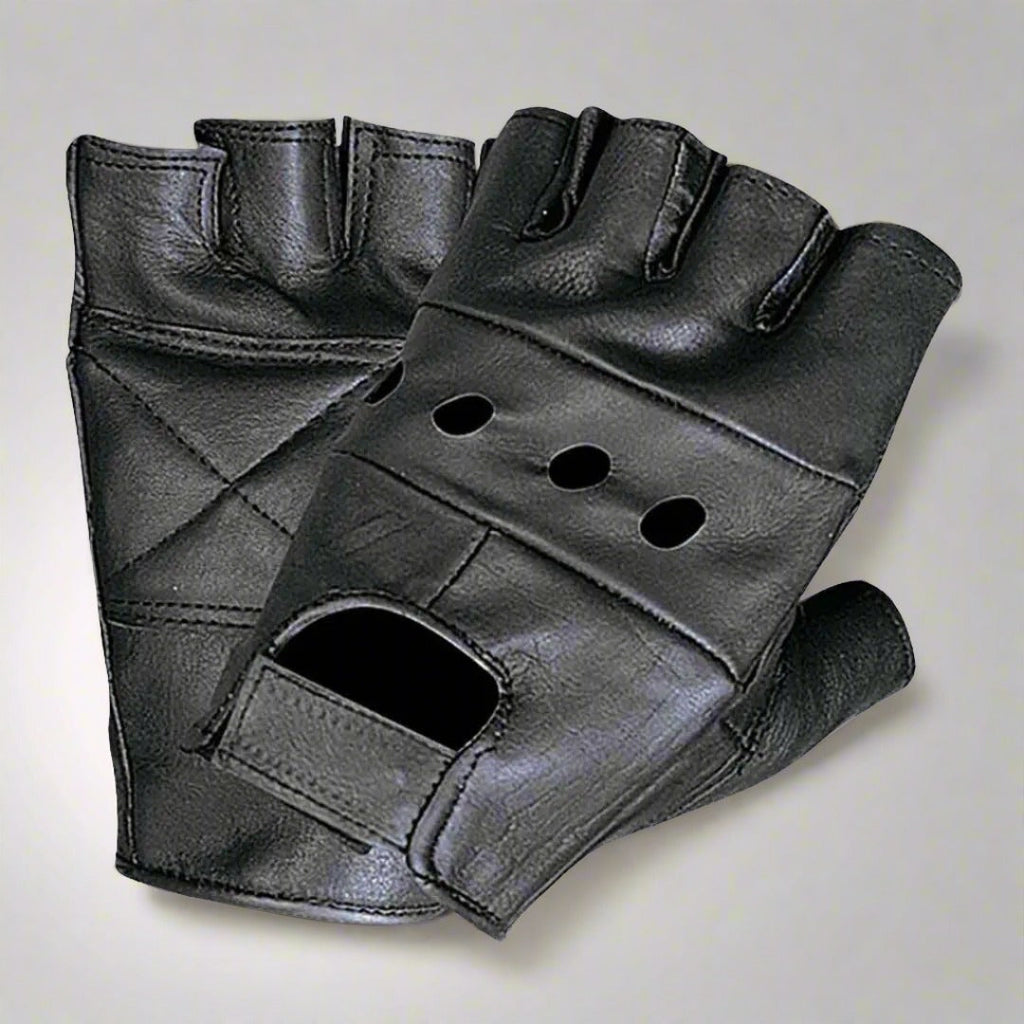 Gants en cuir sans doigts pour hommes Open Road