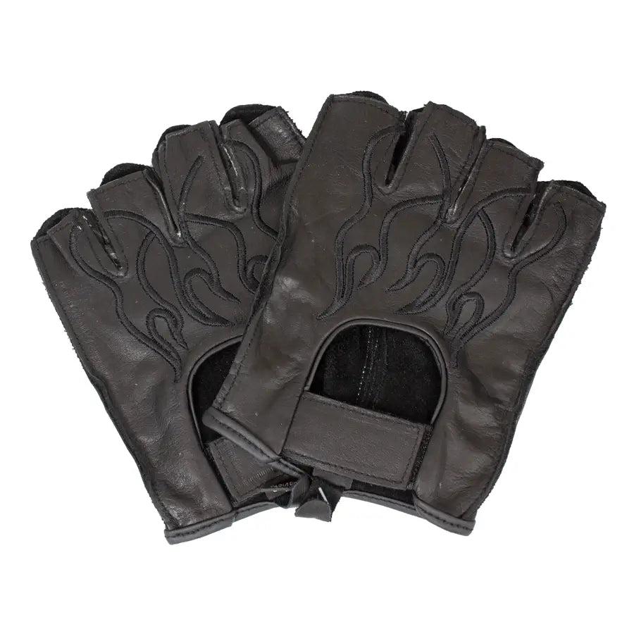 Gants en cuir sans doigts pour hommes Open Road