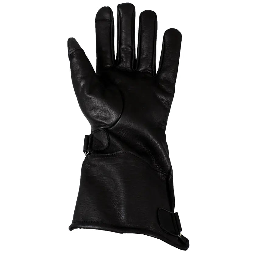 Open Road Men's Leather Gauntlet Riding Gloves