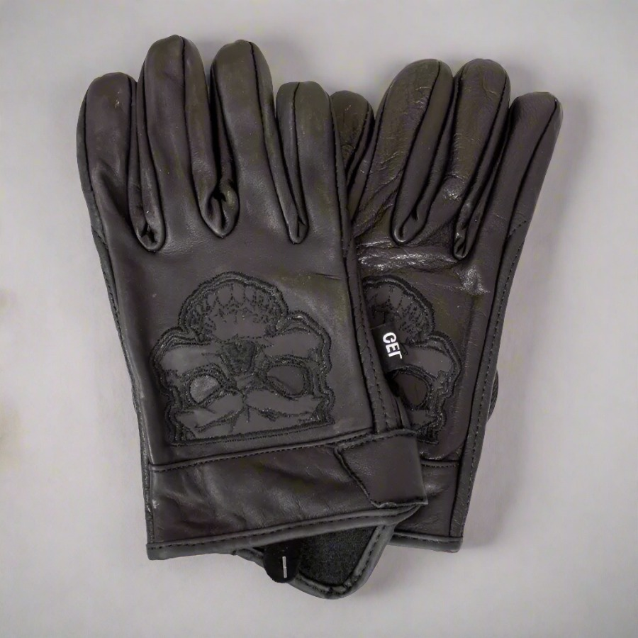 Gants réfléchissants à tête de mort pour hommes BOL/Open Road