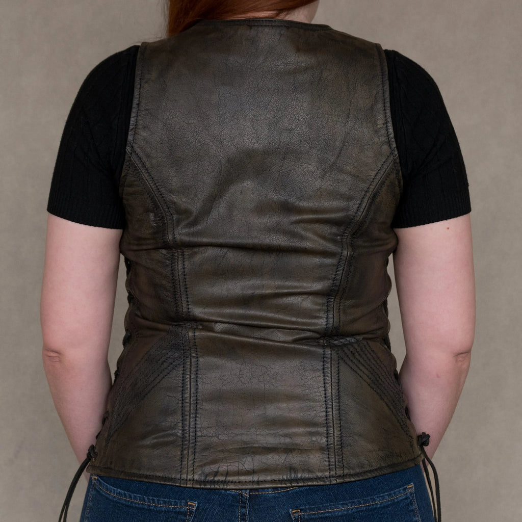 Open Road Women's Distressed Brown Vest