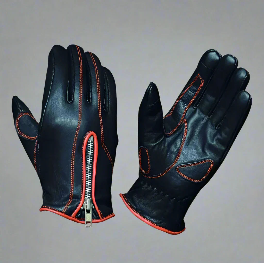 Gants de moto en cuir pour femmes Open Road