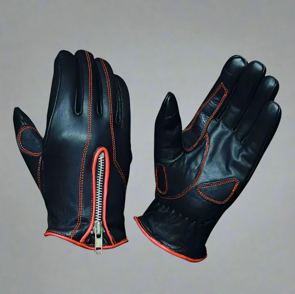 Gants de moto en cuir pour femmes Open Road