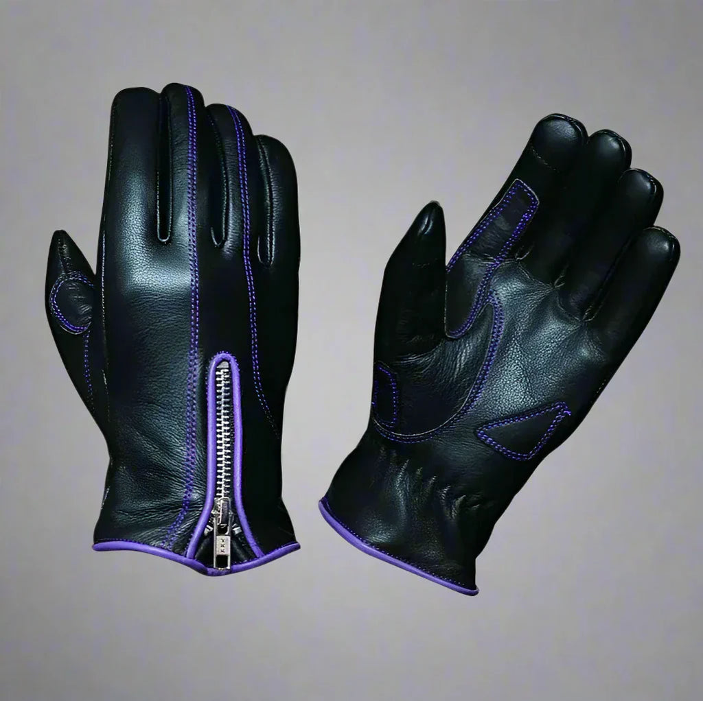 Gants de moto en cuir pour femmes Open Road