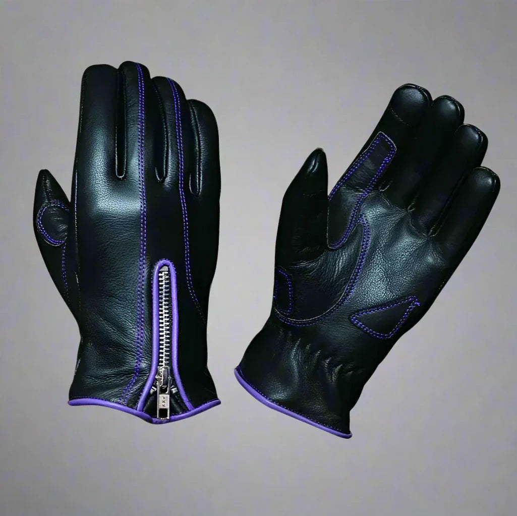 Gants de moto en cuir pour femmes Open Road