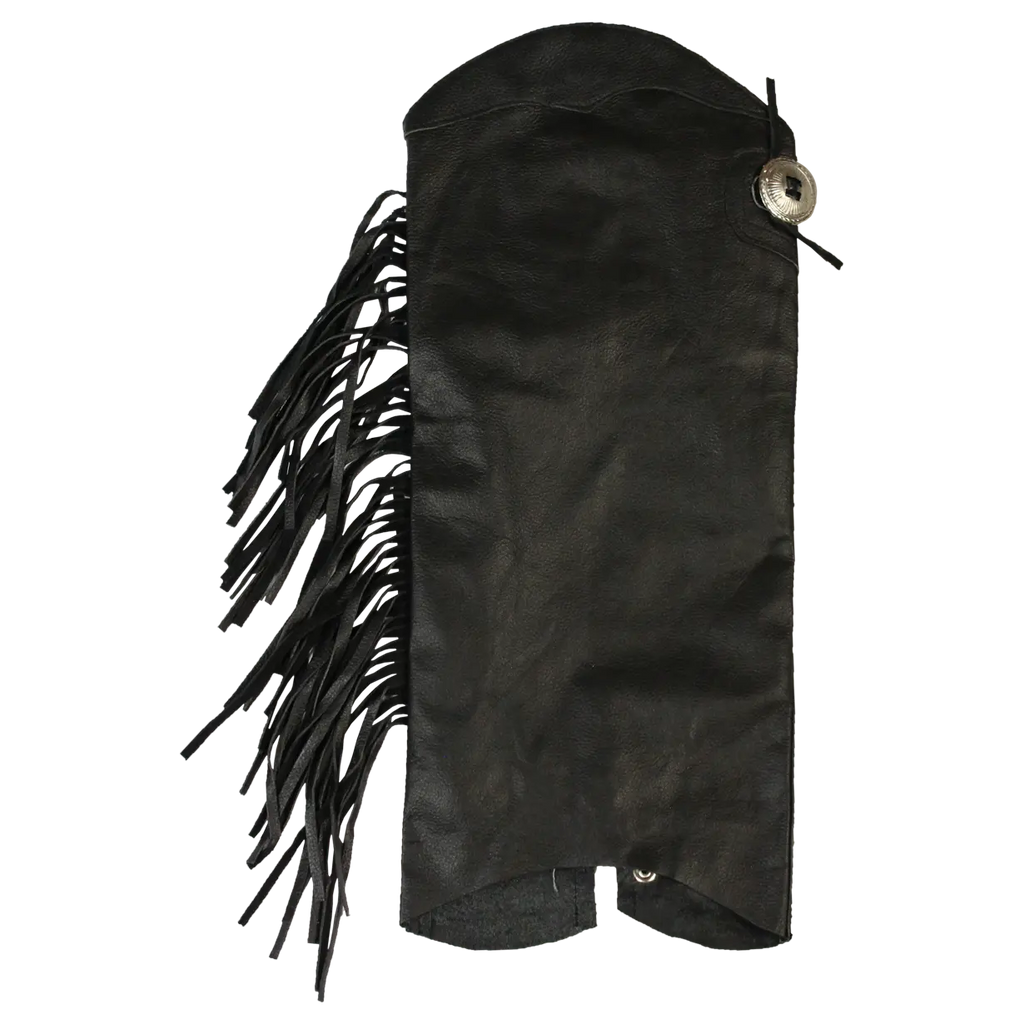 Open Road Women's Side Fringe Leather Half Chaps